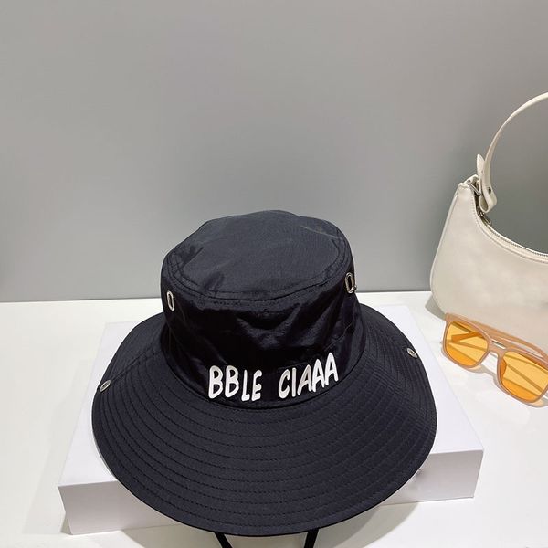

bucket hat designer hat luxury cap men women bucket hat casual couple models hat beach travel sunscreen parasol fashion hat hundred one soli, Blue;gray