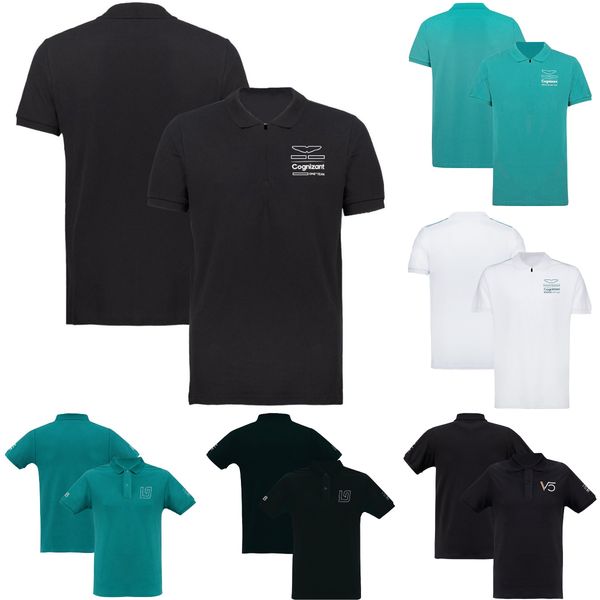 

2023 new f1 polo shirt t-shirt formula 1 team green fashion racing t-shirt jersey summer men's oversized quick dry t-shirts