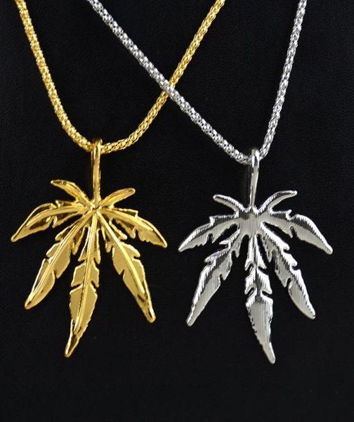 

men long necklace european and american bigname hiphop street dance leaf necklace alloy hiphop necklace jewelry4310213, Silver