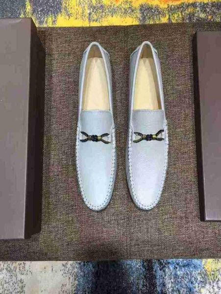 

original boxfashion mens loafers leather shoes dress wedding casual walk shoes paris office drive made in italy shoes size38445510114, Black