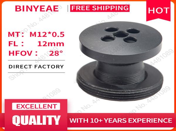 

binyeae m12 button lens fl 12mm pin hole lens for 13 ccd with f20 cctv with m7 to m12 mount converter ring to adjust4366505