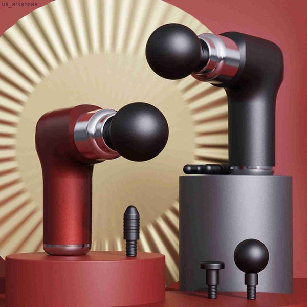 

massage gun 48-level variable frequency vibration muscle massage body massager for pain relief portable with 4 massage heads l230523