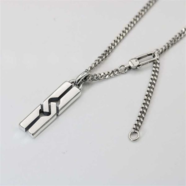 

new 2023 designer jewelry bracelet necklace ring fashionable strip pendant classic hollow tag clavicle whip couple, Silver