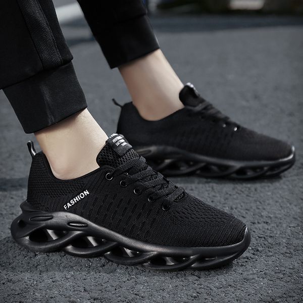 

2022 slip-on lightweight mesh male shoes casual breathable comfortable walking male sneakers fashion classic mens shoes, Black