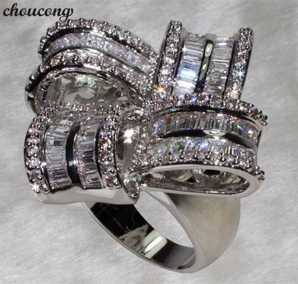 

choucong big flower promise ring 925 sterling silver 5a cz engagement wedding band rings for women bridal finger jewelry gift5607985, Slivery;golden