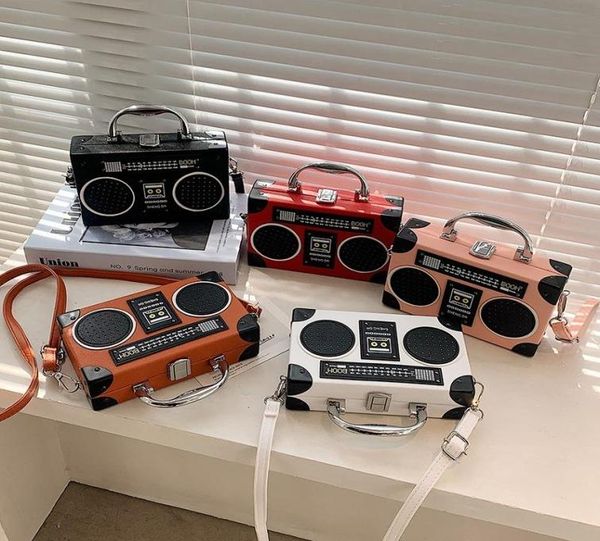 

evening bags retro style radio shape shoulder bag 2021 leather fashion box handbags women039s purses party clutch crossbody for9283126