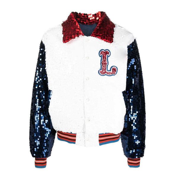 

oem custom plus size embroidered patches men's clothing sequin jacket baseball winter jacket men's school uniform jackets zkx, Black;brown