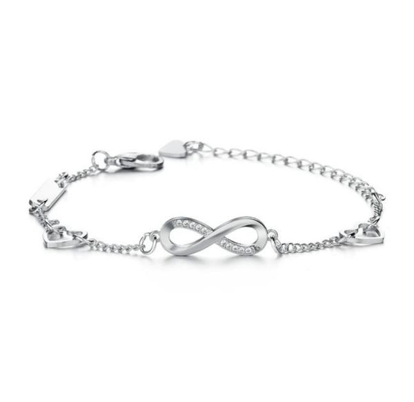 

infinity diamond bracelet pull adjustable bracelets women bracelets bangle engagement wedding fashion jewelry gift will and sandy 8135667, Golden;silver