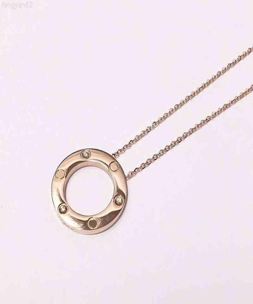 

pendant necklace women039s classic round clavicle chain fashion golds and silver rose gold trend couple with box3783262