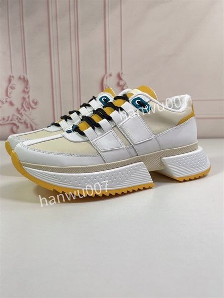 

men designer shoes lace low high sneakers casual womens shoe sports breathable flexible soft comfortable real leather woman trainers, Black