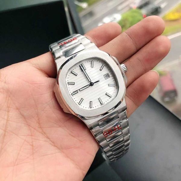 

diamond luminous wrist watches patas 40mm*8.3mm 3k 5711 men's glow calendar iced out bezel gift n6qf phippe 1p, Slivery;brown