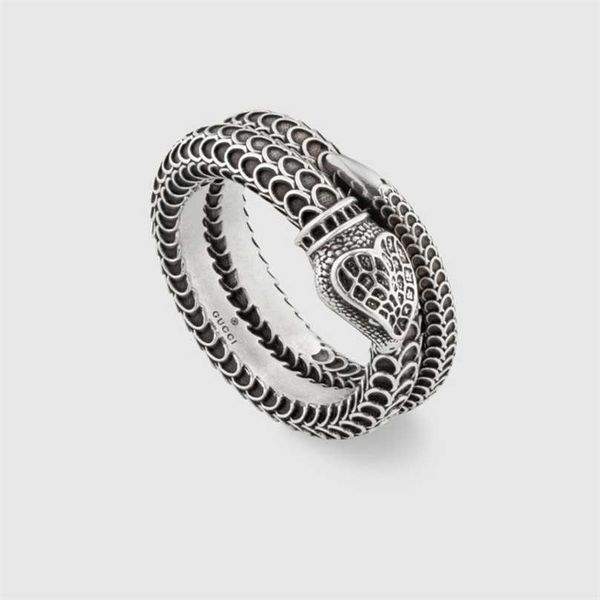 

50% off designer jewelry bracelet necklace ring xiao narrow snake ring men's women's ring, Silver
