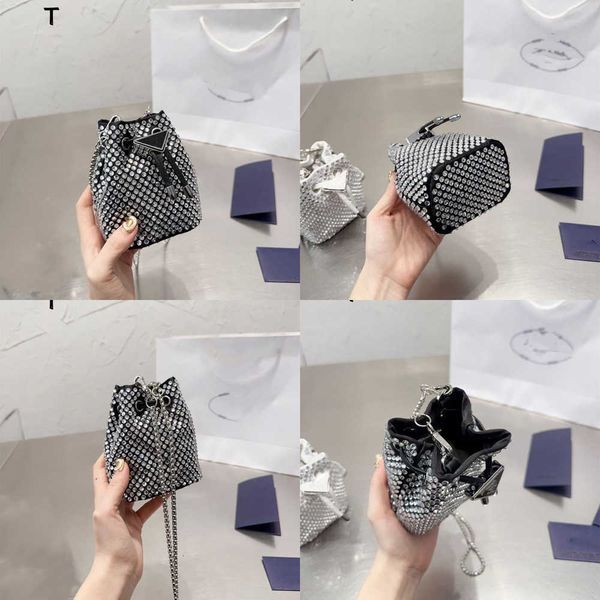 

lucky bag wallet p bag 2023 new full diamond portable women's bag diamond chain cross-body bucket shoulder bag