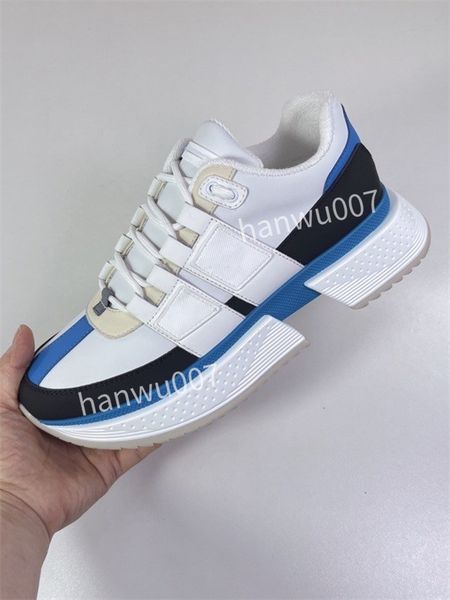 

men women designer shoes lace low high sneakers casual womens shoe sports breathable flexible soft comfortable real leather woman trainers, Black