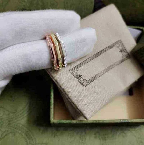 

designer jewelry bracelet necklace accessories mirror stripe overlapped ring valentine's day gift, Silver
