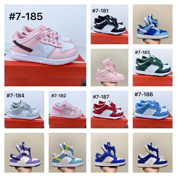 

2023 outdoor designer kids baby shoes for boys girls sports black white chunky low cows trainers boy and girl athletic outdoor sneakers chil