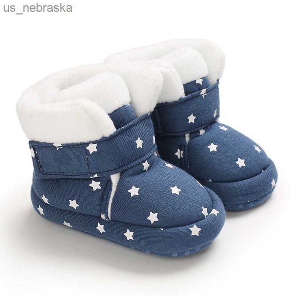 

2022 casual baby first walker antislip snow boots infant plush shoes newborn baby girl prewalker winter keep warm boys shoes l230518