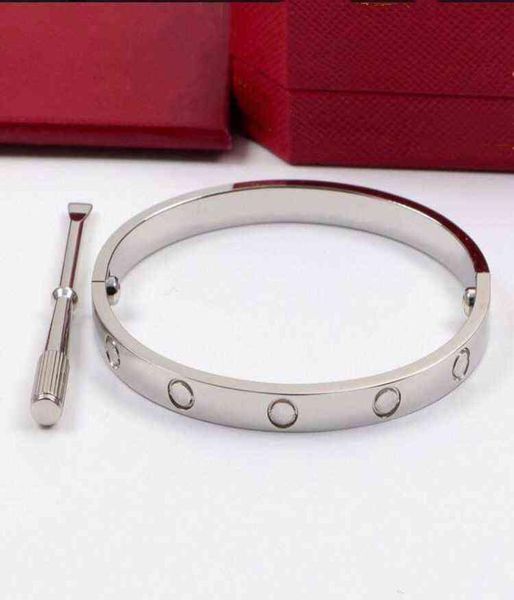 

gold 316l stainless steel love bracelet silver rose screwdriver bangle for women and men couple jewelry4054175, Black