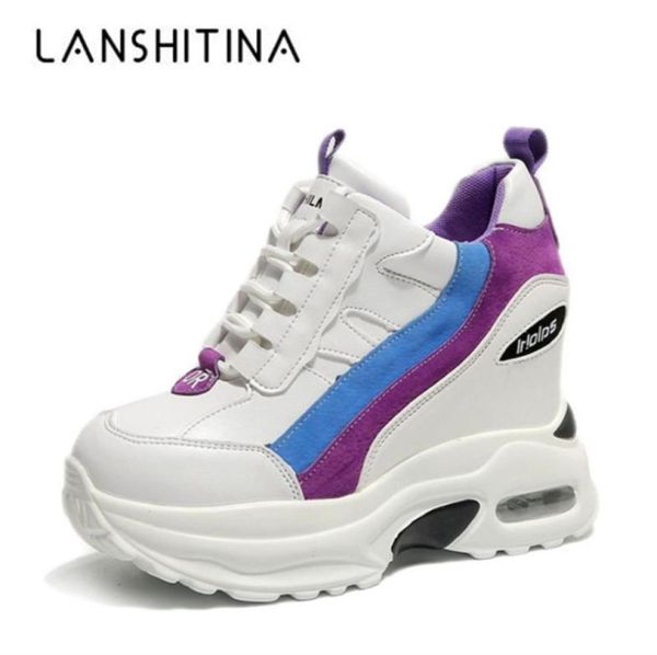 

fashion women ankle boots autumn platform boots hidden increasing sneakers 10 cm heels wedge boots woman breathable shoes y2007235309592, Black