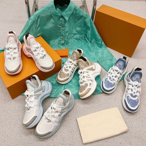 

new archlight 2.0 designer fashion casual shoes platform womens sneaker lace thick sole elevated trainers sneakers size 35-40 03, Black