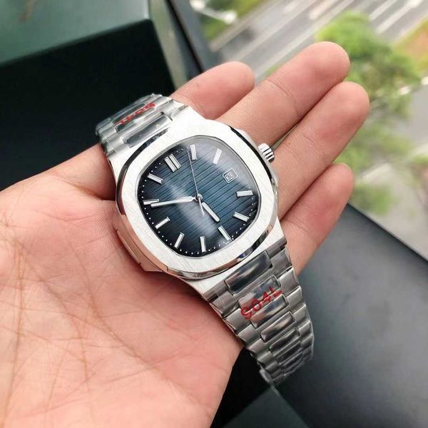 

diamond luminous wrist watches patas 40mm*8.3mm 3k 5711 men's glow calendar iced out bezel gift n6qf phippe, Slivery;brown