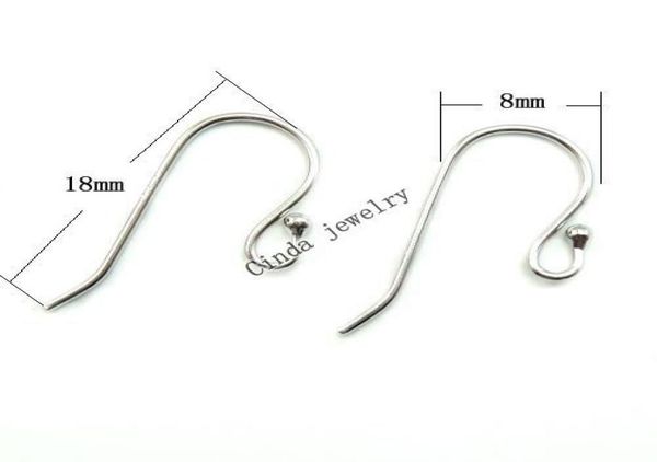 

10pairslot 925 sterling silver earring hooks finding for diy craft fashion jewelry gift 18mm w0453733726