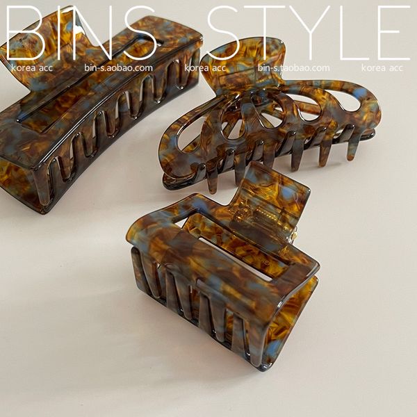 

vintage hair accessories for women acetate fiber dreamy claw clip leopard print hair clip jaw clip for 3 size s m l