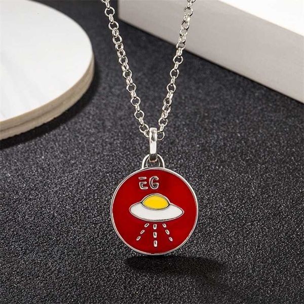 

50% off designer jewelry bracelet necklace ring interlocking enamel glue dropping solar system sterling personalized spacecraft pendant, Silver