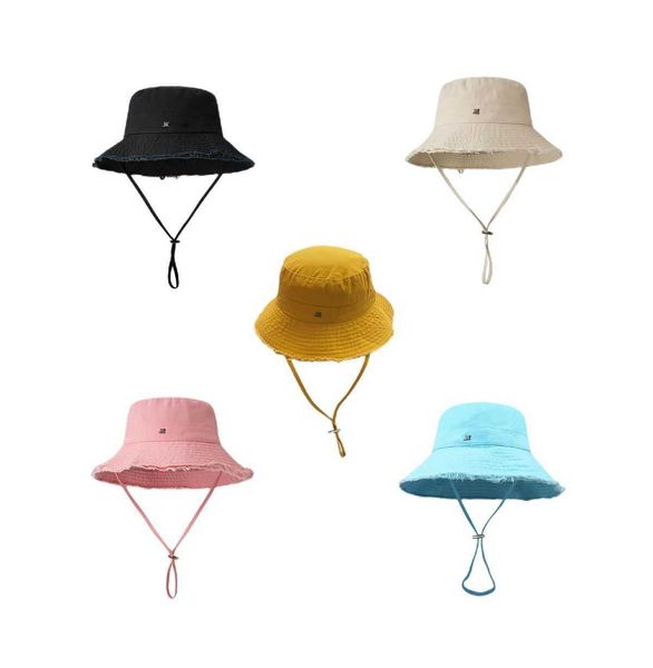 

fashion designer hats bucket fisherman's hat for women frayed cap ladies girl sunshade hat beach sun caps multiple colors, Blue;gray
