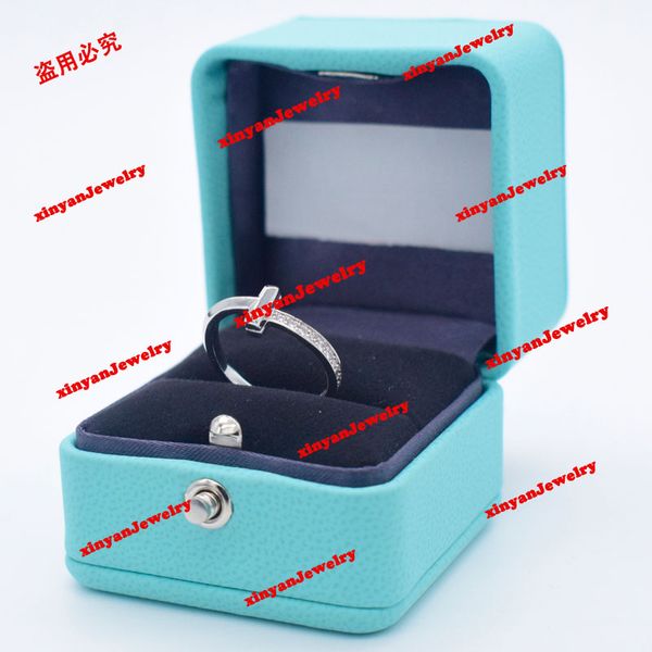 

designer ring women ring luxury ring jewelry titanium yellow gold ring silver rose size non-allergic rings designer women's jewelry box, Golden;silver