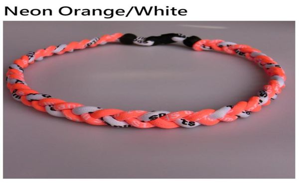 

2022 titanium sports usa baseball tornado er braided 3 rope choker necklaces fit for team color 16quot 18quot 20quot 227810204, Golden;silver