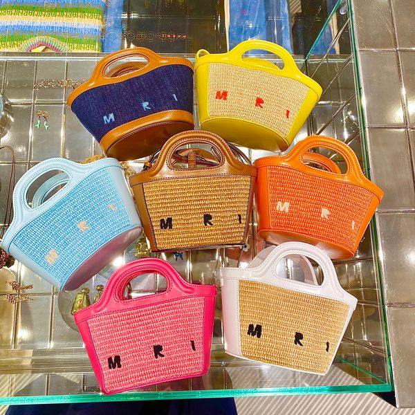 

luxury marn straw clutch handle bag women pochette fashion bags designer raffias travel men shoulder crochet bag weave tropicalia micro tote
