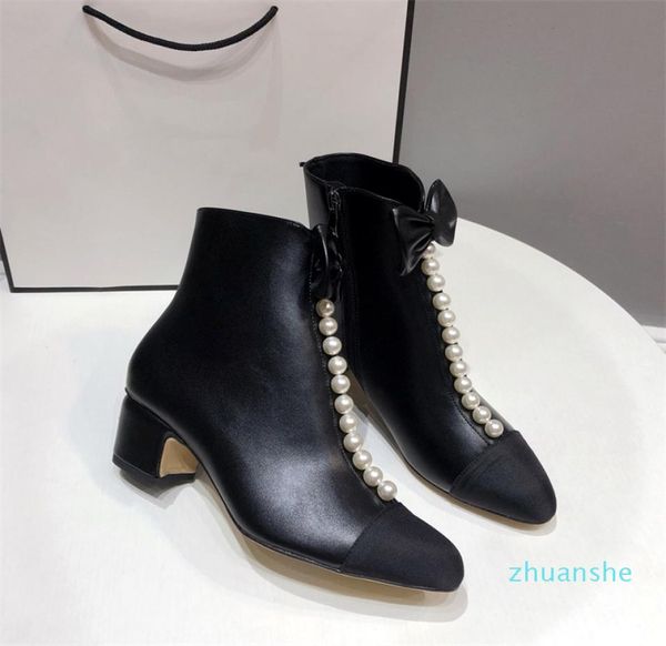 

fashionwinter high heeled and thick with short boots miss big aristocratic palace fashion wind small princess girl heart bows3331207, Black