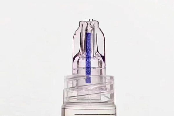 

nanosoft microneedles fillmed hand three needles for anti aging around eyes and neck lines skin care tool3171656, Black;white