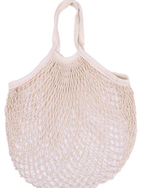 

100pcs shopping bag mesh net woven cotton bags string reusable fruit storage bags3334622