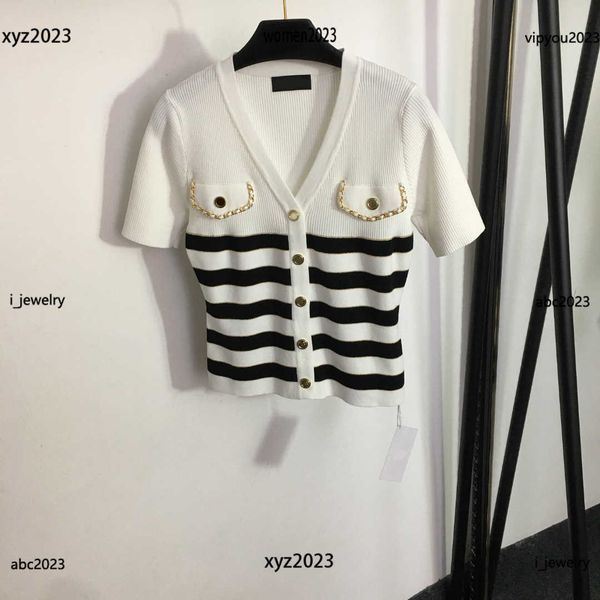 

luxury designer fashion woman sweater gold button decoration knit shirt size s-l ladies v-neck cardigan, White