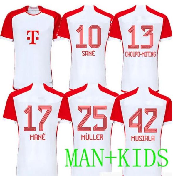 

23 24 de ligt musiala soccer jerseys mane sane hernandez bayern munich gnabry goretzka coman muller davies kimmich football shirt men kids k, Black;yellow