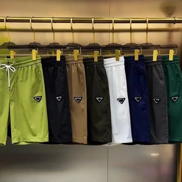 

23ss designer mens shorts embroidered badge sports leisure fitness beach pants men shorts men's designershorts swimwear beach swim quic, White;black