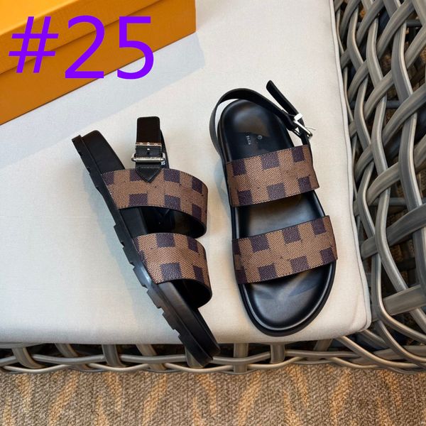 

30model 2023 summer designer slippers luxurious men eva soft bottom indoor home slides sandals light beach shoes male slippers flip flops bi, Black
