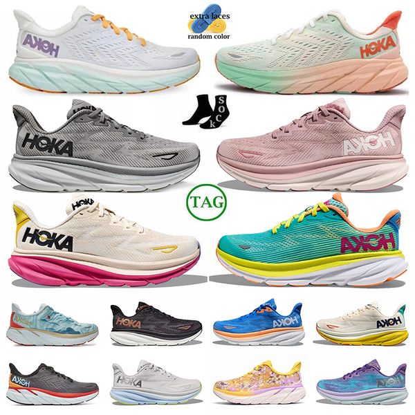 

hokas shoes clifton 9 8 hoka bondi 8 sneakers black white carbon cyclamen airy bellwether blue designer men women runner outdoor sports trai
