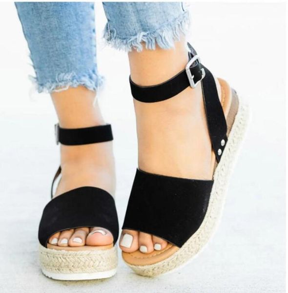 

high heels sandals summer shoes 2019 new flip flop chaussures femme platform sandals5699365, Black