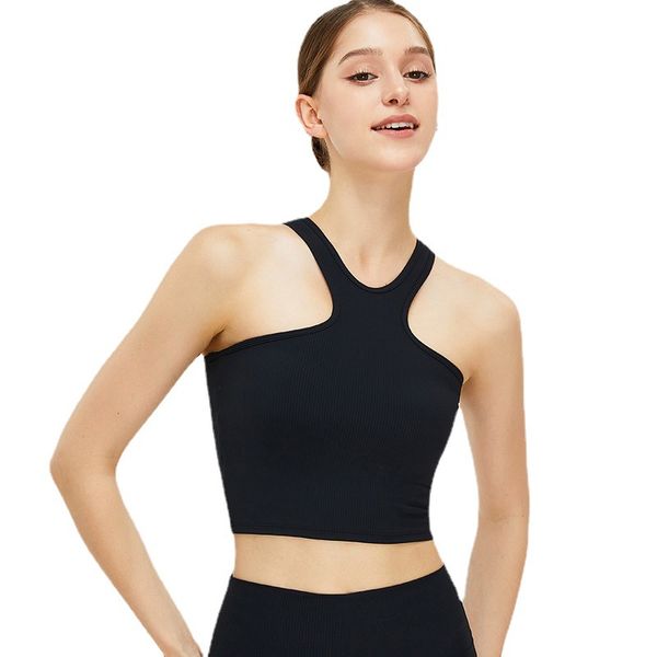 

solid color sports bras for women padded women's yoga bra crop tank workout sports bras fitness vest underwear padded for yoga workout