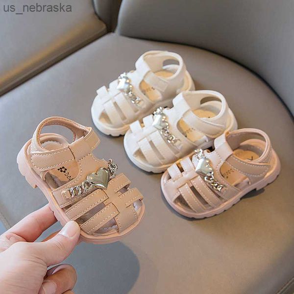 

baby sandals girl baby love sandals 2023 new fashion princess shoes prewalker non slip soft sole baby toe shoes newborn beb l230518