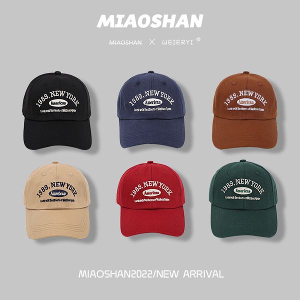 

newst vintage baseball cap female big head around spring and summer days embroidery duck cap summer peaked cap, Blue;gray