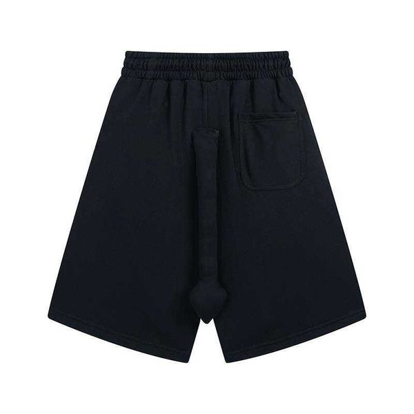 

street sweet and cool style niche design sense devil tail five piece pants men's trendy loose shorts, White;black