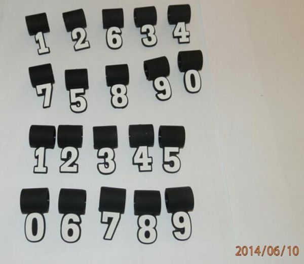 

2015 new popular fast 200pcs silicone digital number pendant 09 for baseball softball titanium necklace7797566, Bronze;silver