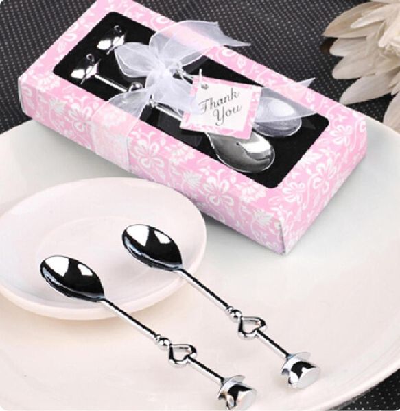 

wedding favors newup 1 pair love drink tea coffee spoon bridal shower wedding party favor gifts box stainless steel dinner tablewa2241447