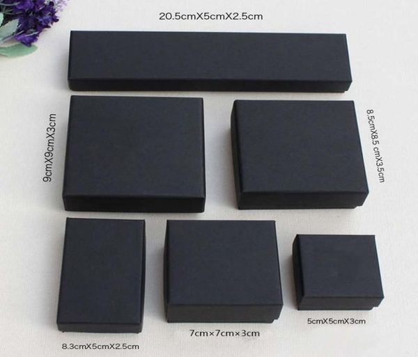 

high archives black kraft jewelry packing bracelet necklace ring ear nail box christmas new year gift customize 6 size1383318, Black;white