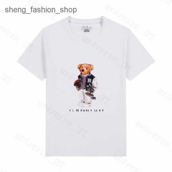 

2023 mens t shirts ralphs polos designers fashion tshirts women t-shirts tees man s casual chest letter shirt luxurys clothing sleeve 2 24u, White;black