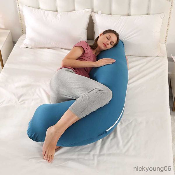 

maternity pillows breathable single side shape pillow clip leg crystal velvet sleeping